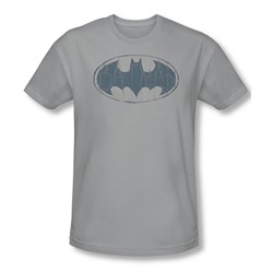 Batman - Mens Water Sketch Signal T-Shirt In Silver