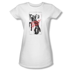 Batman - Womens Inked Quinn T-Shirt In White