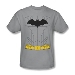 Batman - Mens New Batman Costume T-Shirt In Silver