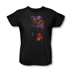Batman - Womens Batman & Robin #1 T-Shirt In Black