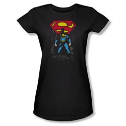 Superman - Womens Dark Alley T-Shirt In Black