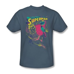 Superman - Mens Super Spray T-Shirt In Slate