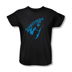 Superman - Womens Darkness T-Shirt In Black