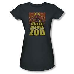 Superman - Womens Zod Poster T-Shirt In Charcoal