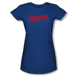 Superman - Womens S Tail T-Shirt In Royal