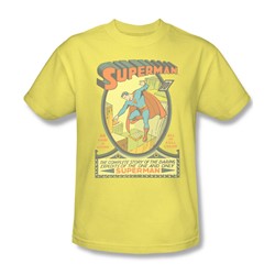 Superman - Mens #1 T-Shirt In Banana