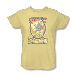 Superman - Womens #1 T-Shirt In Banana