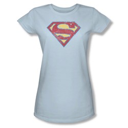 Superman - Womens Super S T-Shirt In Light Blue