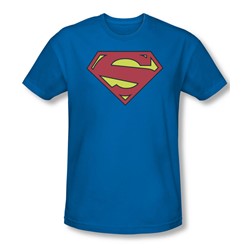 Superman - Mens New 52 Shield T-Shirt In Royal