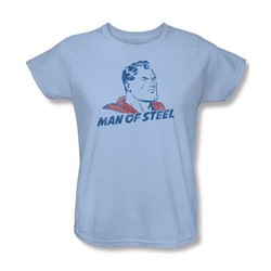 Superman - Womens The Man T-Shirt In Light Blue
