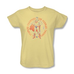 Superman - Womens Peoples Champion T-Shirt In Banana