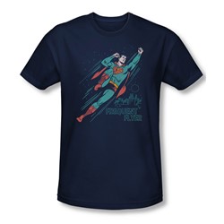 Superman - Mens Frequent Flyer T-Shirt In Navy