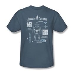 Superman - Mens Super Diagram T-Shirt In Slate