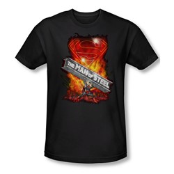 Superman - Mens Steel Girder T-Shirt In Black