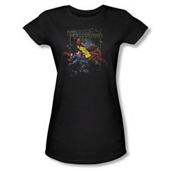 Superman - Womens Showdown T-Shirt In Black