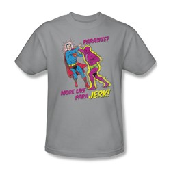 Superman - Mens Parajerk T-Shirt In Silver