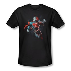 Superman - Mens Up In The Sky T-Shirt In Black