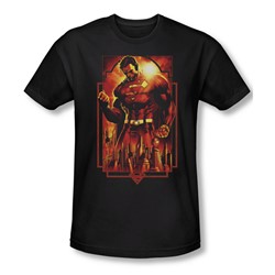 Superman - Mens Metropolis Deco T-Shirt In Black