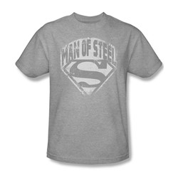 Superman - Mens Man Of Steel Shield T-Shirt In Heather