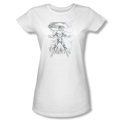 Superman - Womens Super Sketch T-Shirt In White