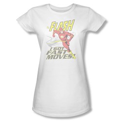 Dc Comics - Womens Fast Moves T-Shirt In White