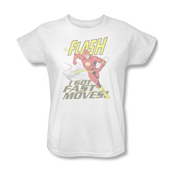 Dc Comics - Womens Fast Moves T-Shirt In White