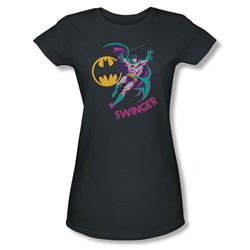 Dc Comics - Womens Swinger T-Shirt In Charcoal