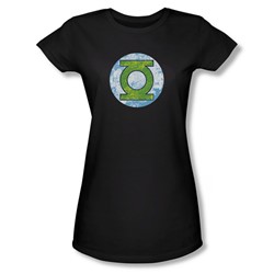 Dc Comics - Womens Gl Neon Distress Logo T-Shirt In Black
