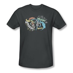 Dc Comics - Mens Action Duo T-Shirt In Charcoal