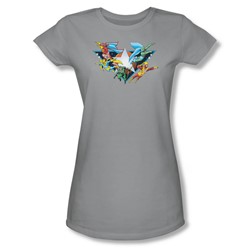 Dc Comics - Womens Star Power T-Shirt In Silver