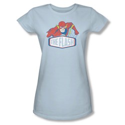 Dc Comics - Womens Flash Sign T-Shirt In Light Blue