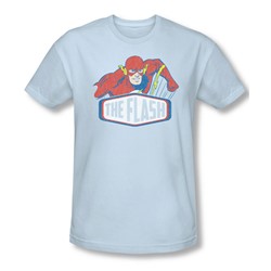 Dc Comics - Mens Flash Sign T-Shirt In Light Blue