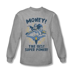 Dc Comics - Mens Money Long Sleeve Shirt In Heather