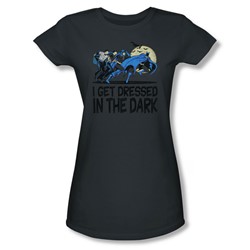 Dc Comics - Womens Get Dressed T-Shirt In Charcoal