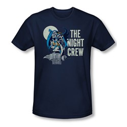 Dc Comics - Mens Night Crew T-Shirt In Navy