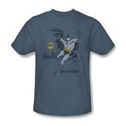 Dc Comics - Mens Swinging T-Shirt In Slate