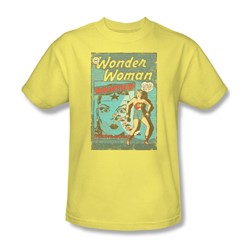 Dc Comics - Mens Ww Wanted T-Shirt In Banana