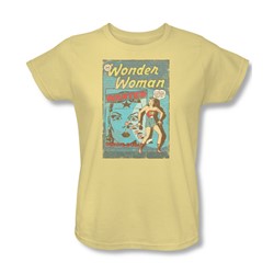 Dc Comics - Womens Ww Wanted T-Shirt In Banana