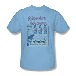 Dc Comics - Mens Multiple Ww T-Shirt In Light Blue