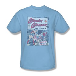 Dc Comics - Mens Ww For President T-Shirt In Light Blue