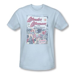 Dc Comics - Mens Ww For President T-Shirt In Light Blue