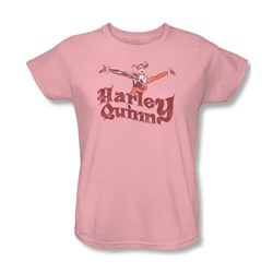 Dc Comics - Womens Harley Hop Vintage T-Shirt In Pink