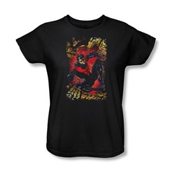 Justice League, The - Womens Nightwing #1 T-Shirt In Black