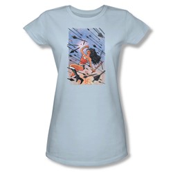 Justice League, The - Womens Wonder Woman #1 T-Shirt In Light Blue