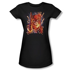 Justice League, The - Womens Flash #1 T-Shirt In Black