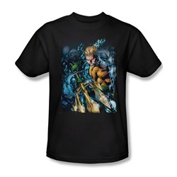 Justice League, The - Mens Aquaman #1 T-Shirt In Black