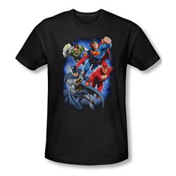 Justice League, The - Mens Storm Makers T-Shirt In Black