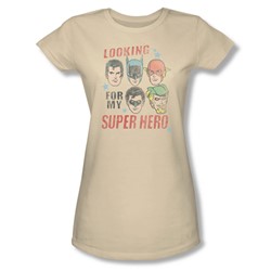 Justice League, The - Womens My Super Hero T-Shirt In Cream