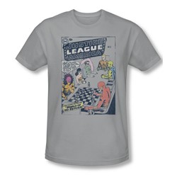 Justice League, The - Mens World Of No Return T-Shirt In Silver
