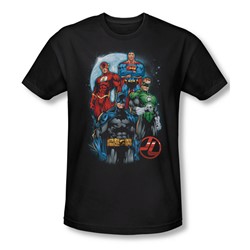 Justice League, The - Mens The Four T-Shirt In Black